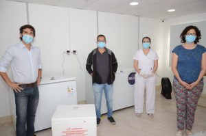 Llegaron 500 vacunas