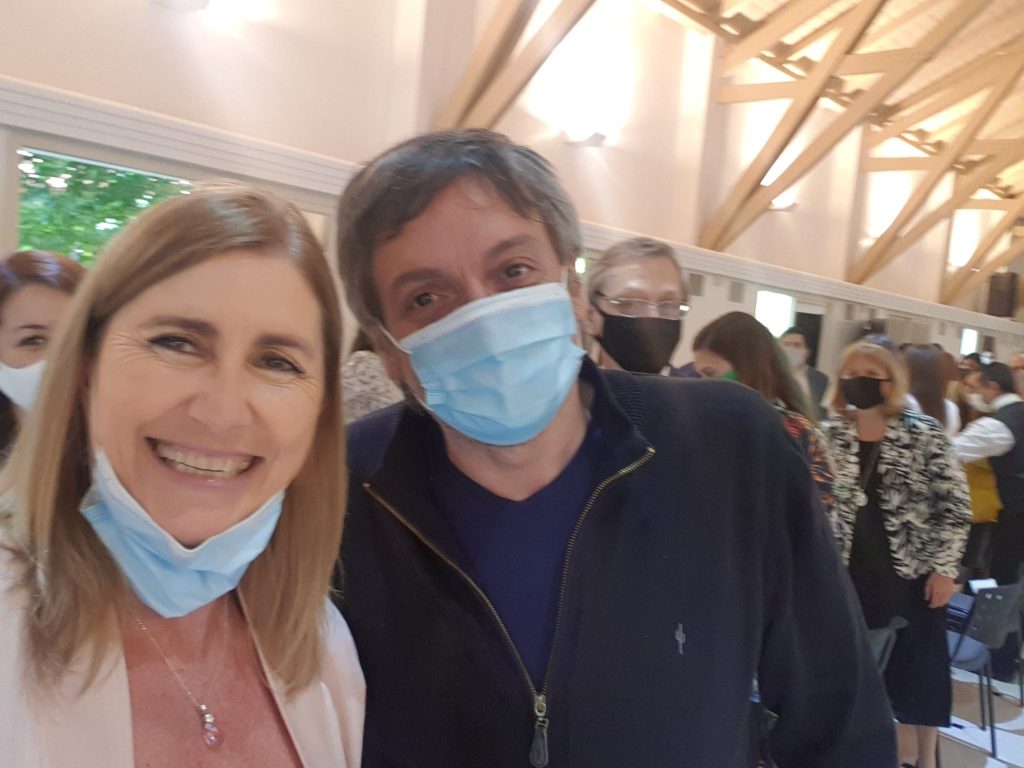 Schwindt junto a Máximo