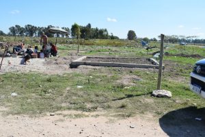 Ocupación de terrenos en Barrio