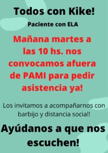 Este martes pedirán en PAMI asistencia
