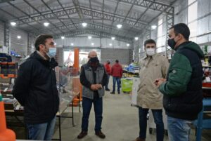 Ezequiel Galli visitó una empresa
