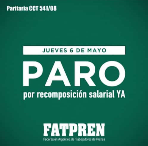 Paro de periodistas con impacto