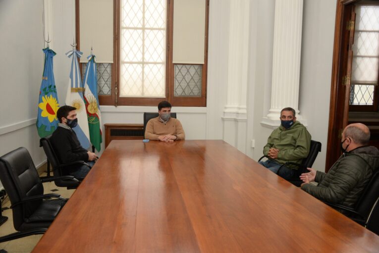 El intendente recibió al presidente