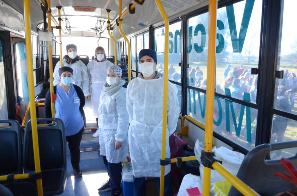 El vacunatorio móvil