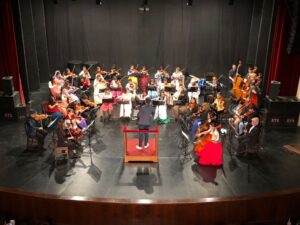 Con la Orquesta Escuela y