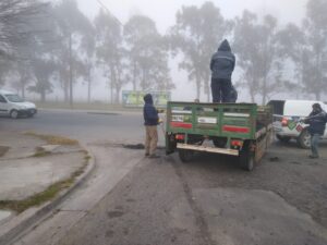 Mantenimiento de calles en Sierras