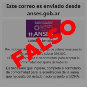 Desde ANSES advierten por estafas