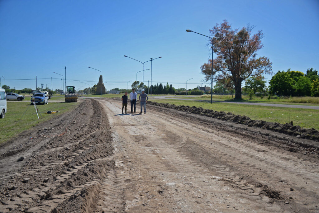 Galli recorrió la obra