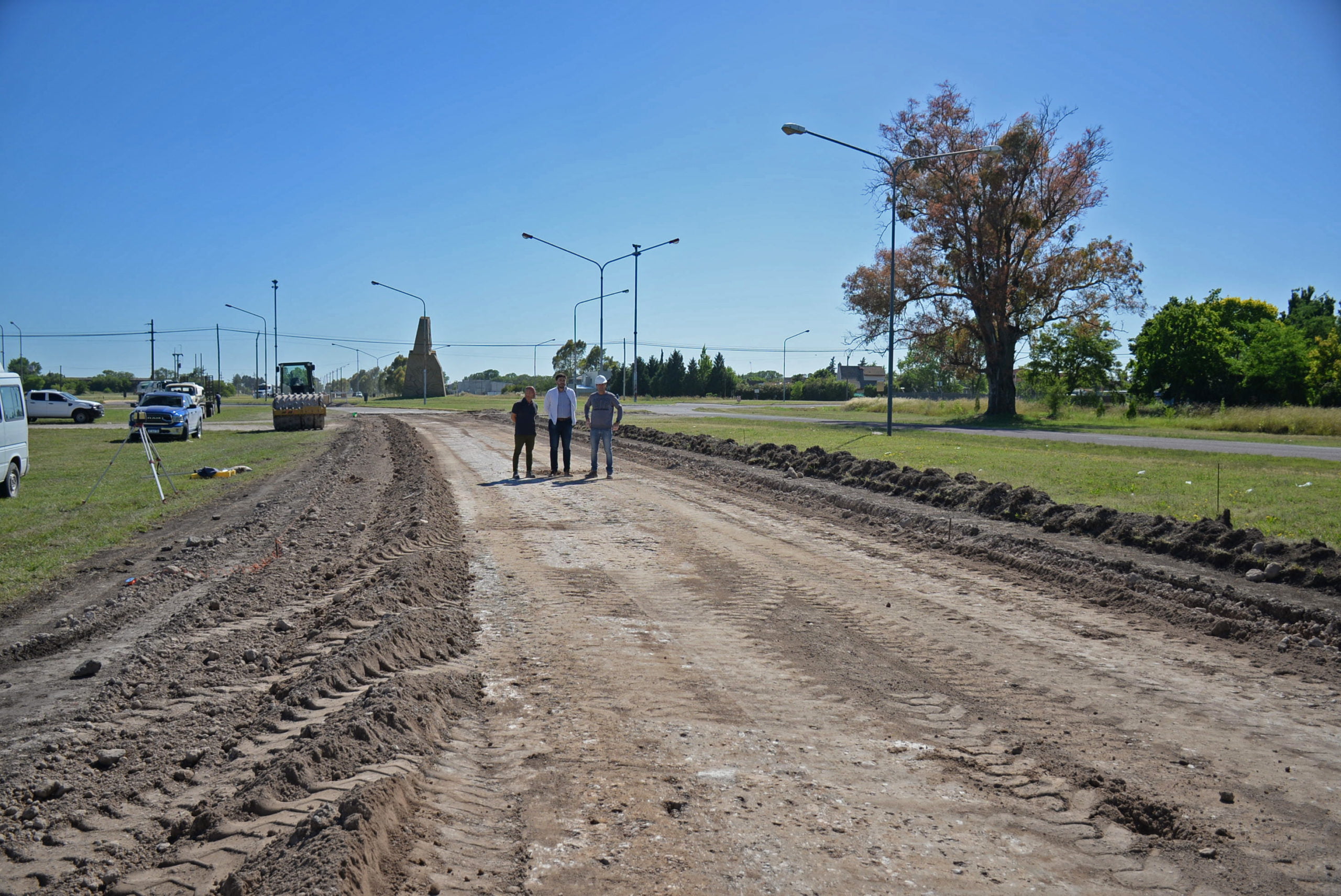 Galli recorrió la obra