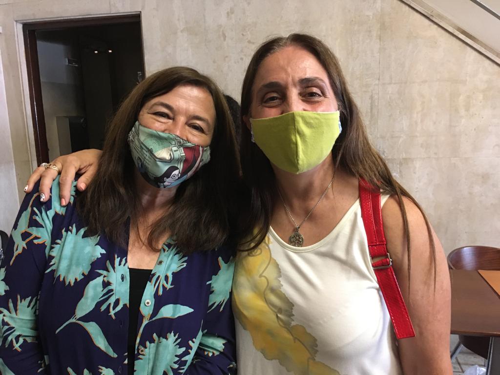 Inés Creimer junto a