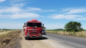 Un camionero olavarriense sufrió