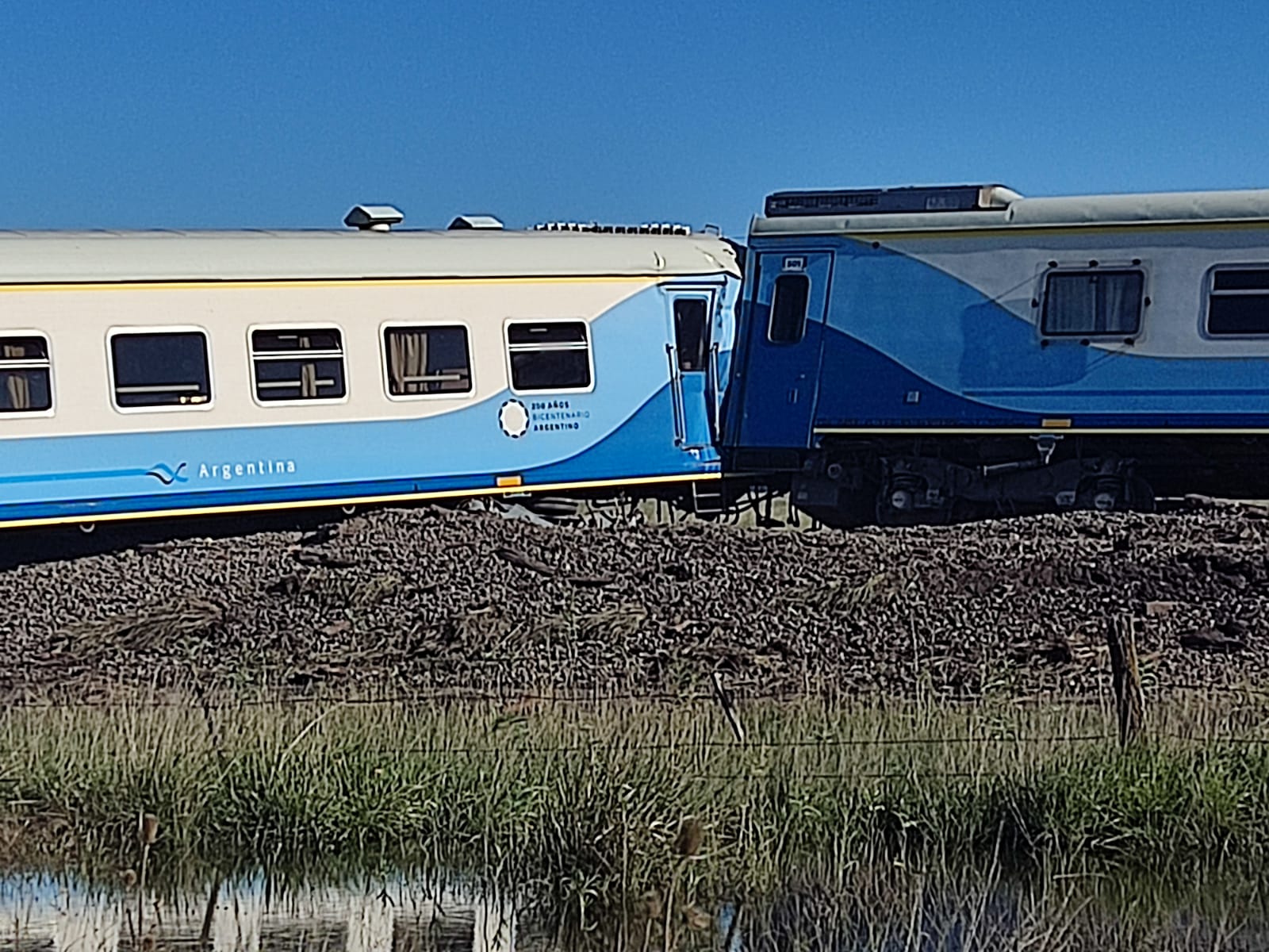 Descarriló un tren de