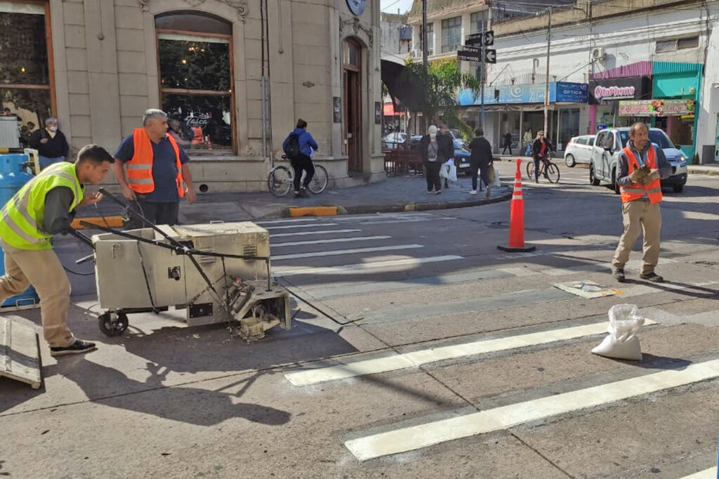 Demarcación vial en distintos