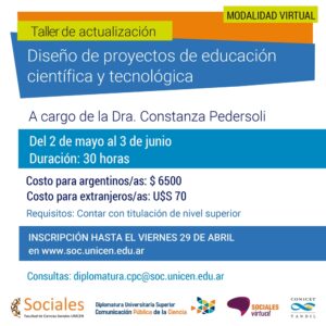 Se dictará un taller