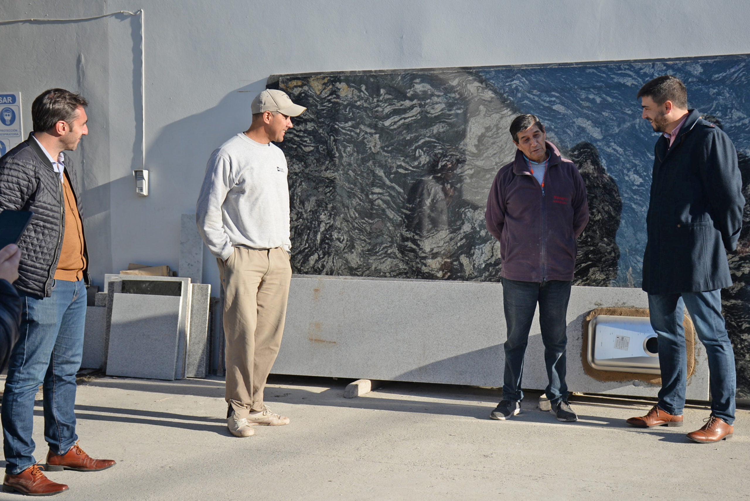 Ezequiel Galli recorrió Marmolería