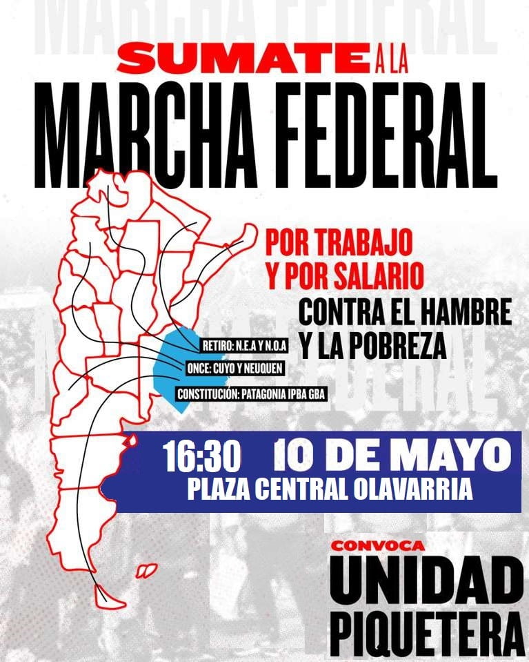 Hoy comienza la marcha