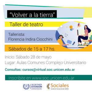 Inscripción abierta al taller