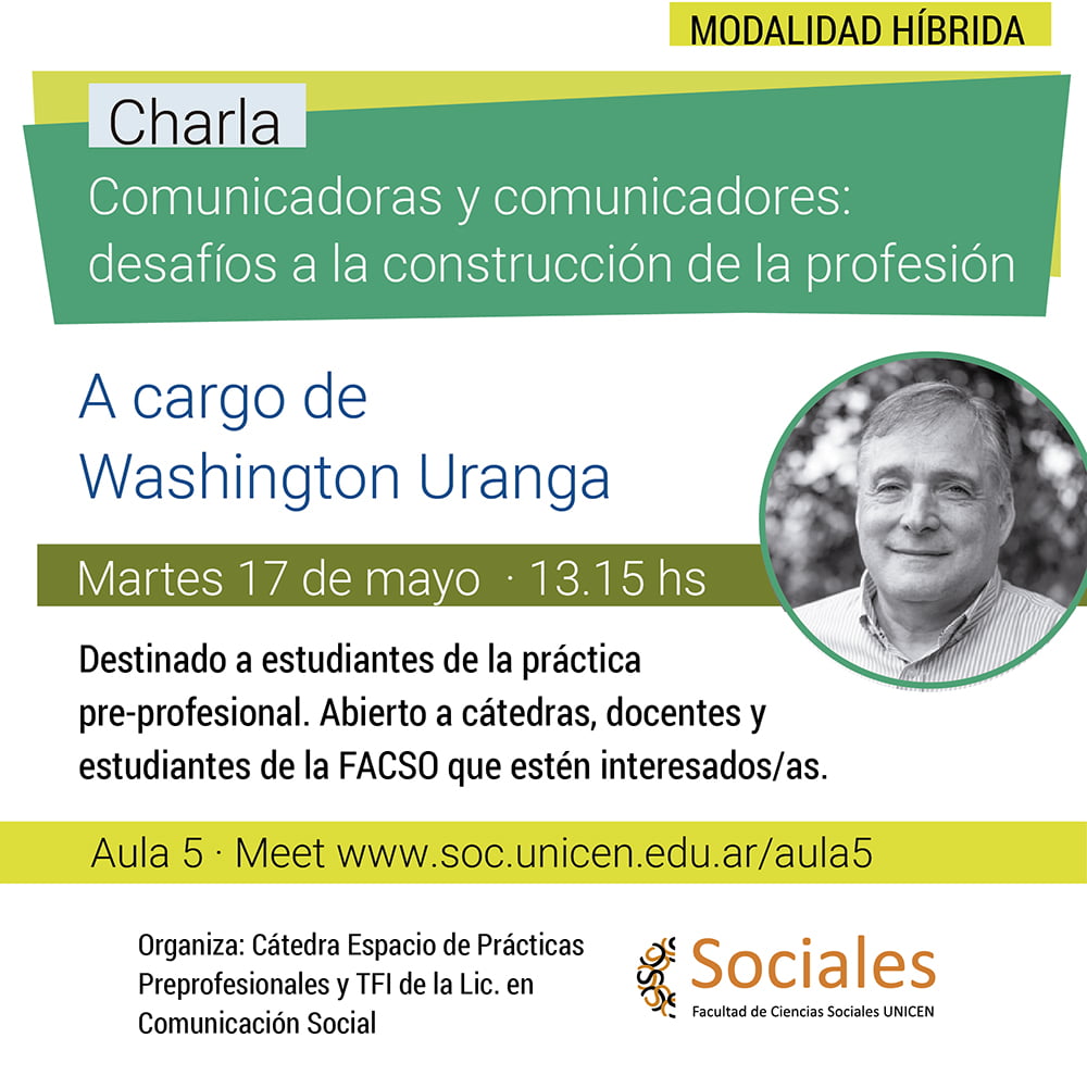 Washington Uranga brindará la