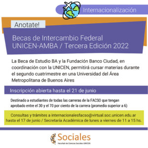 Convocatoria a becas de