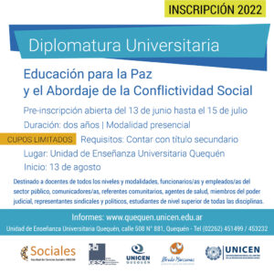 Inscripción abierta a la