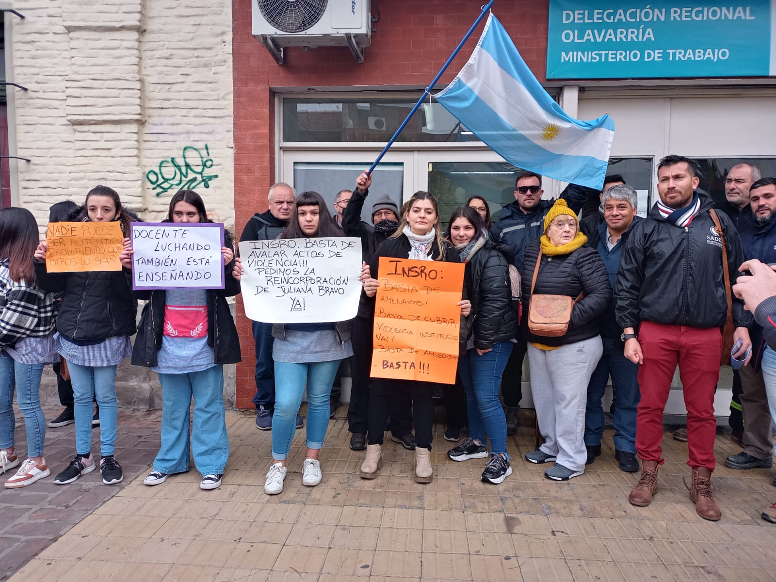 Realizaron una sentada