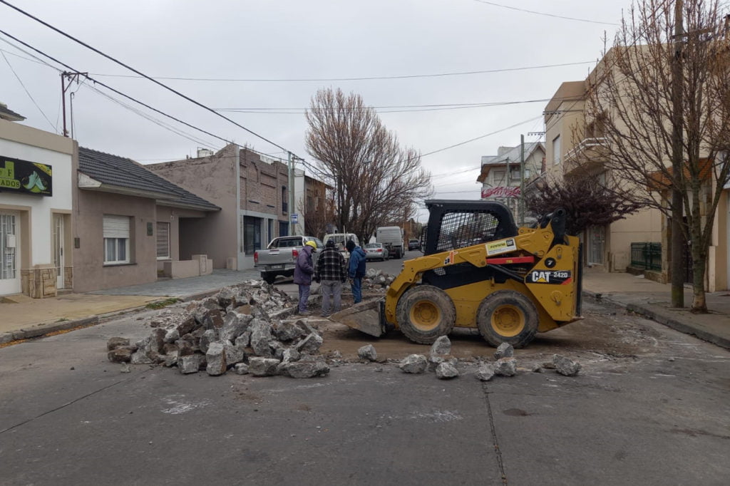 Trabajos de pavimentación en