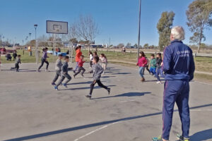 Chicos de distintos barrios