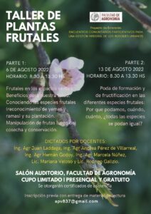 Se realizará un taller