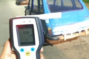 Un conductor fue sorprendido