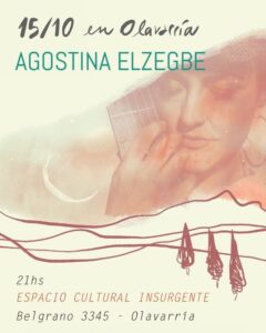 Agostina Elzegbe presenta su tercer